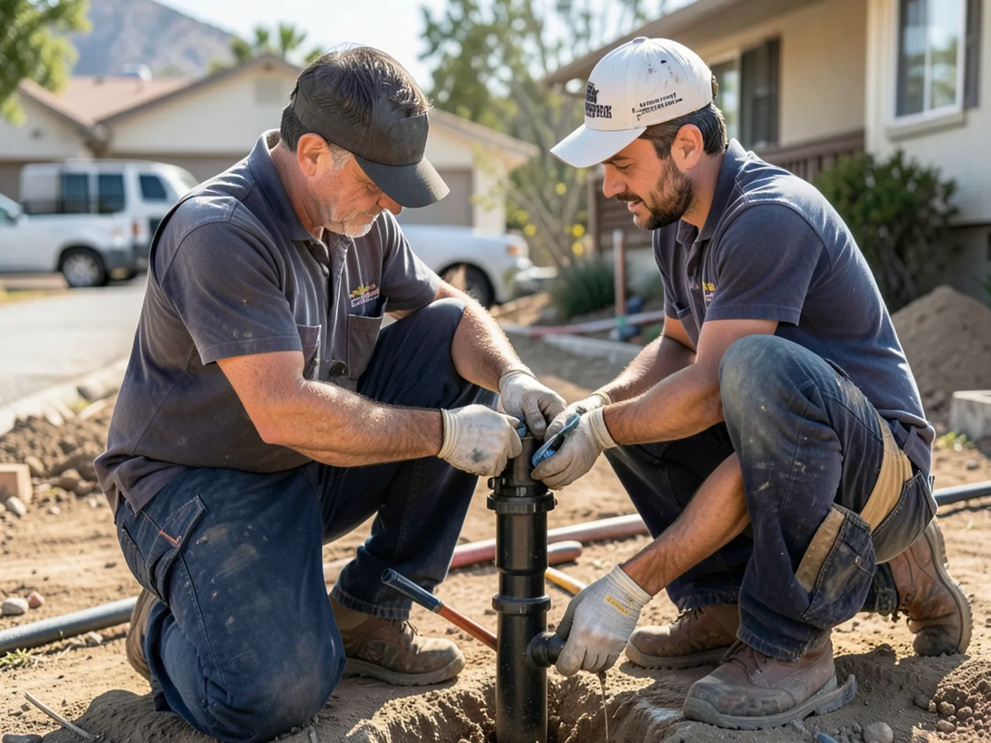 Topography and high static water pressure in Chino Hills in Chino Hills, CA