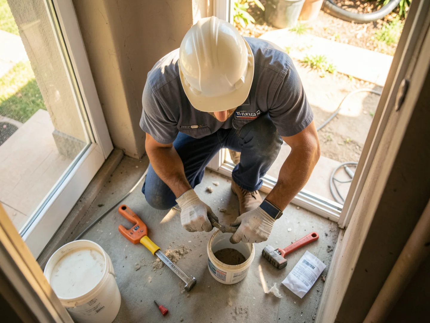 Main sewer lateral clearing and tree root extraction in Home Gardens, CA