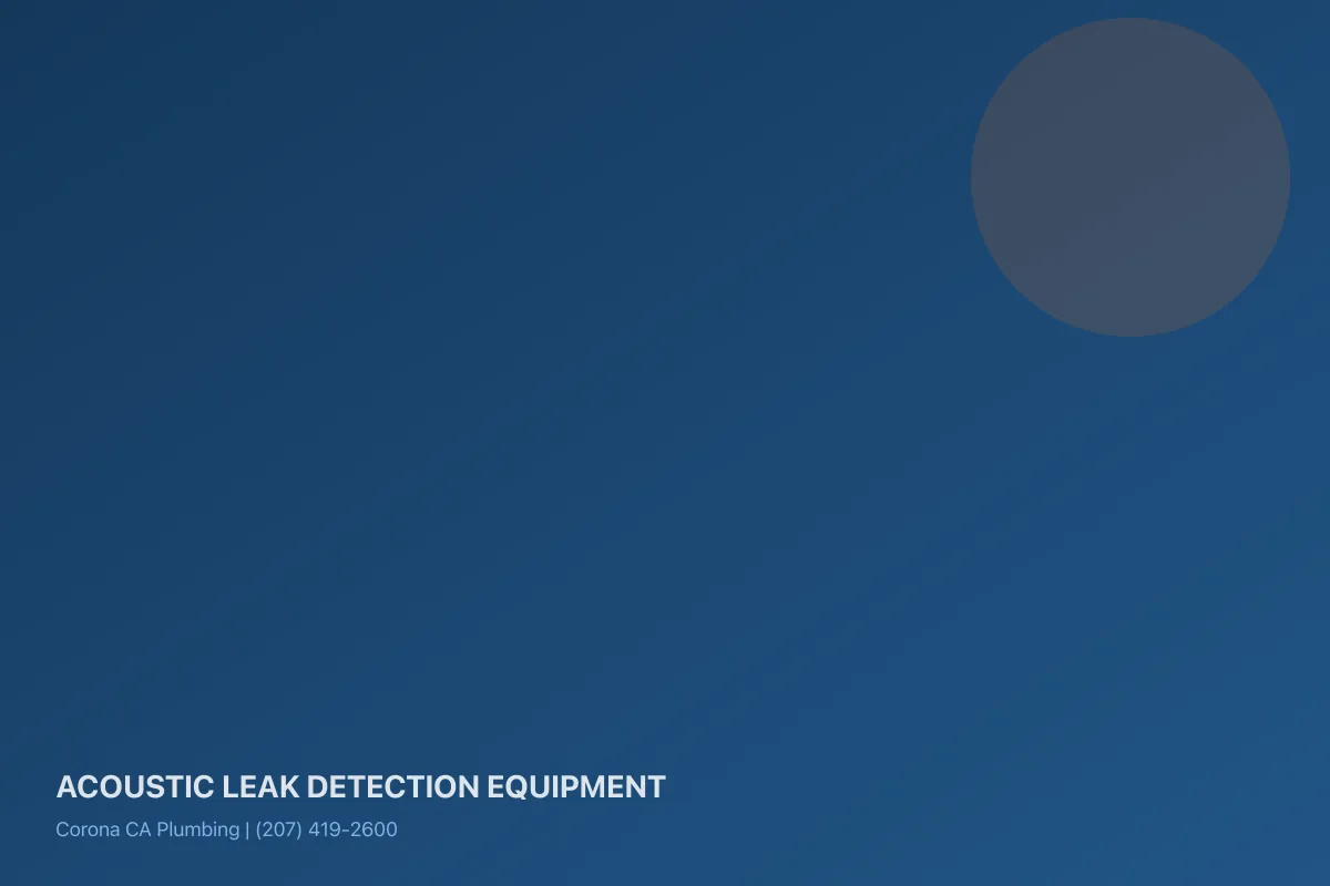 Diagnostic complexity and non-invasive detection equipment technical plumbing photo