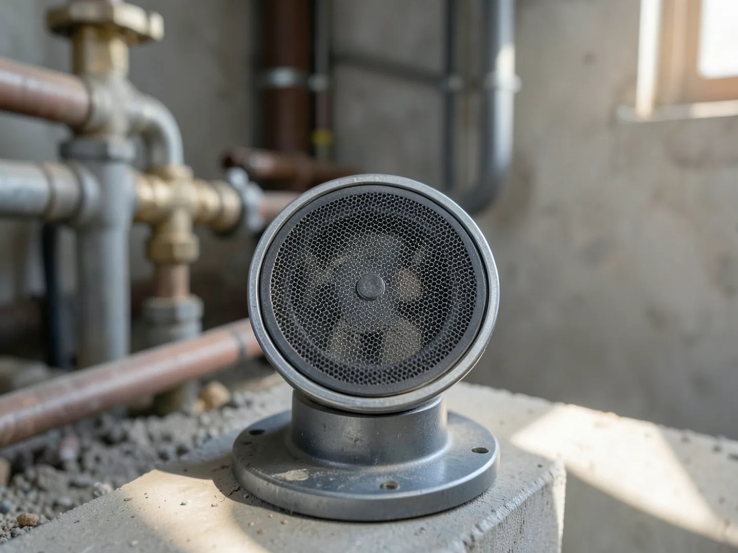 Unexplained floor warmth and hot water line breaches technical plumbing photo