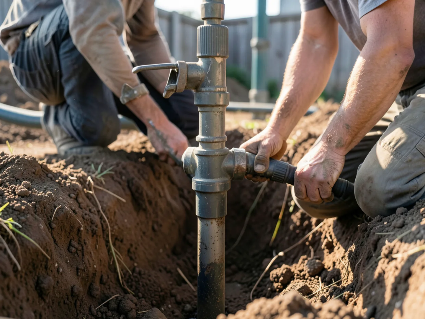 The legal boundary for potable water supply at the municipal meter technical plumbing photo
